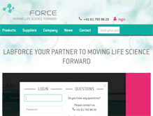 Tablet Screenshot of labforce.ch